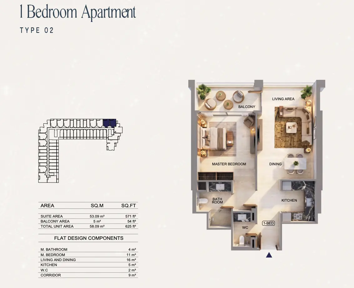 Unit floor plan image