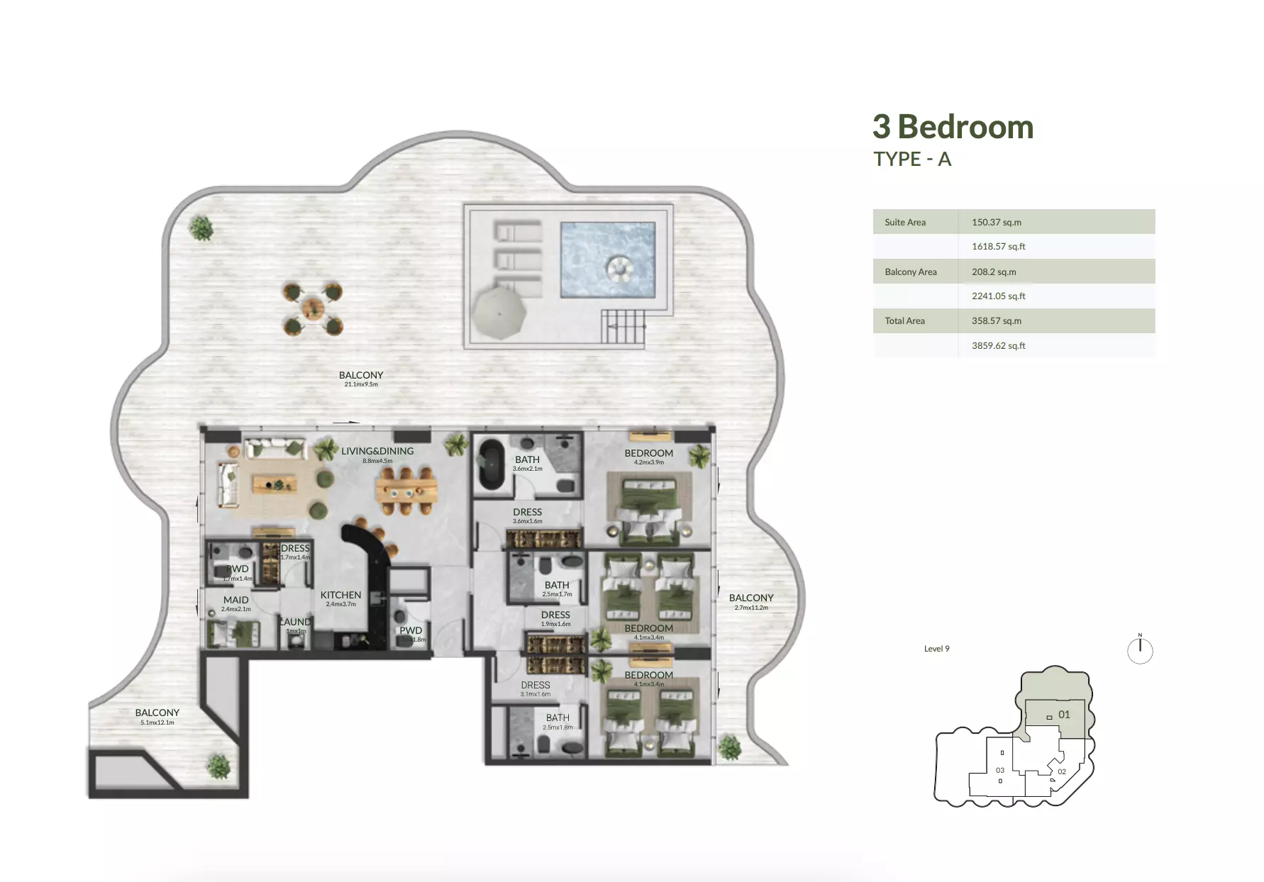 Unit floor plan image
