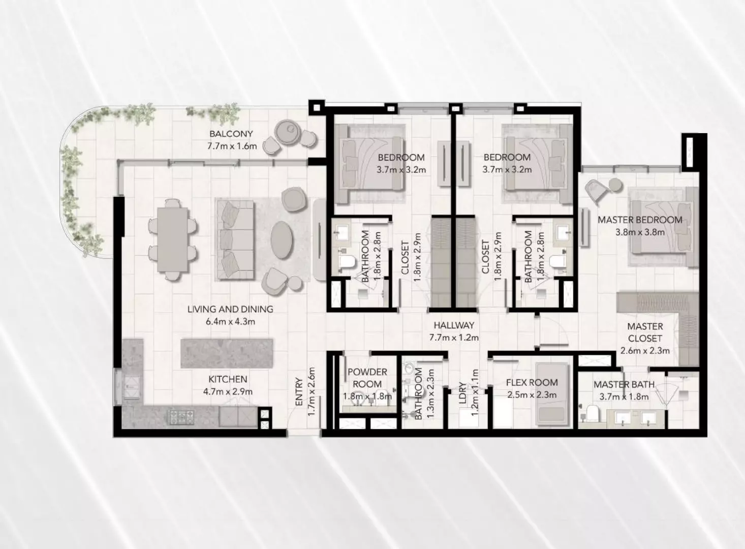 صورة مخطط ارضية الوحدة