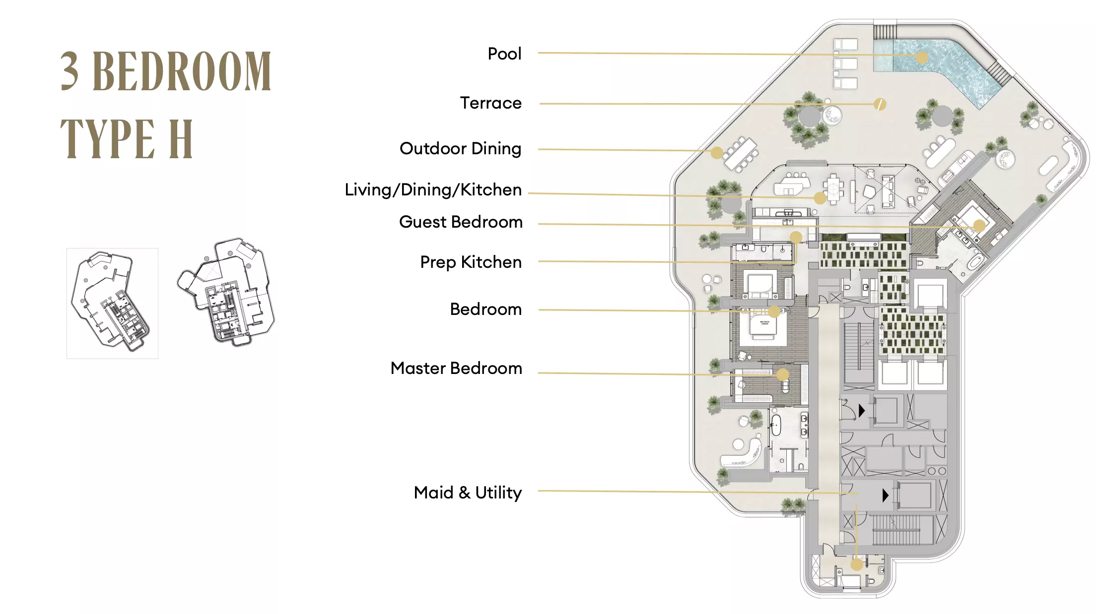 Regent Residences Type H-West Tower, 3 beds