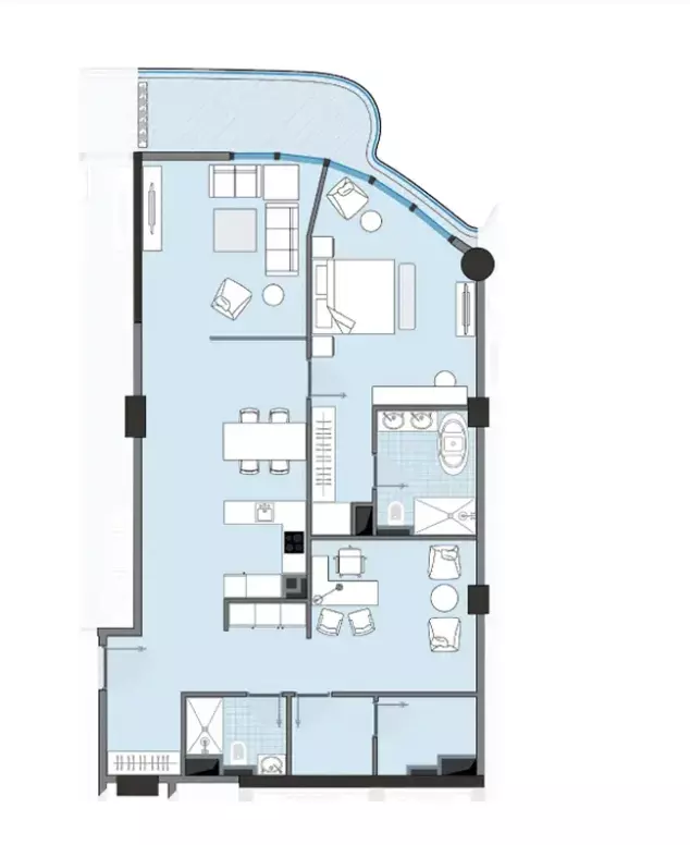 صورة مخطط ارضية الوحدة