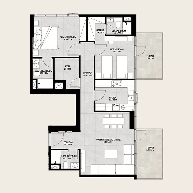 Unit floor plan image