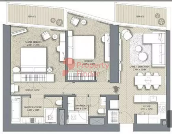 The Address Residences Dubai Opera T2-Unit 06, 2 beds