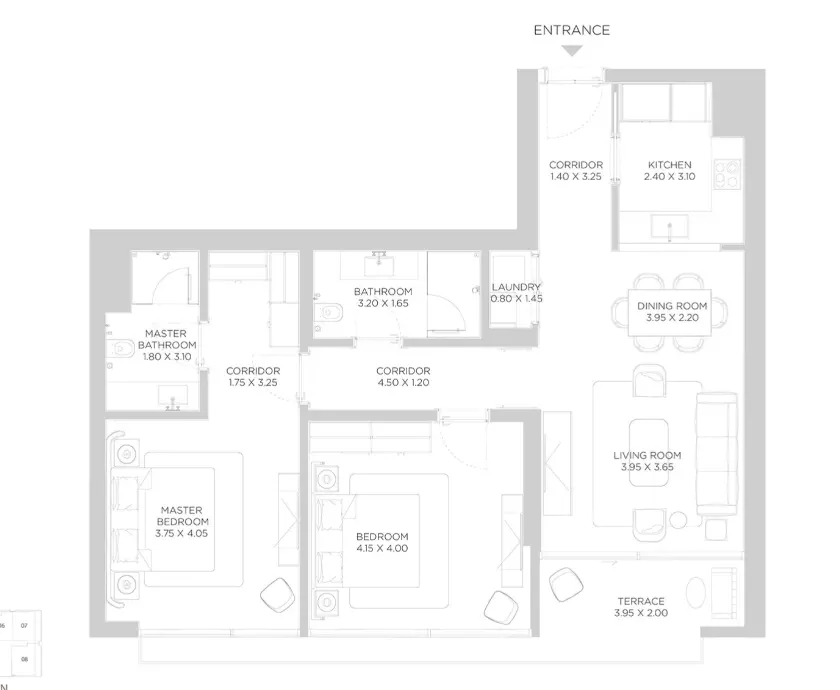 Rixos Phase 2 By Nakheel B4-Type C, 2 beds