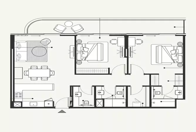 Azizi Amir — 2BR floor plan