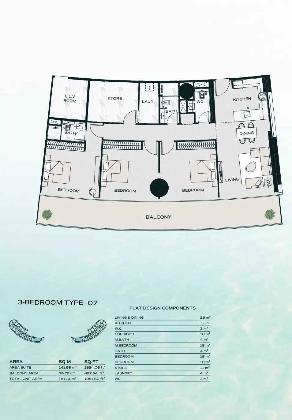 Unit floor plan image
