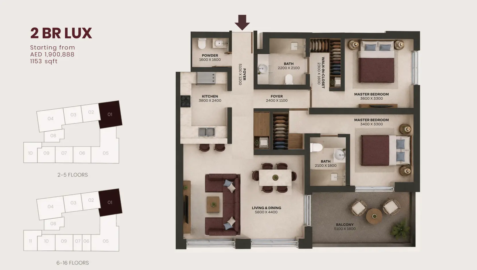Unit floor plan image