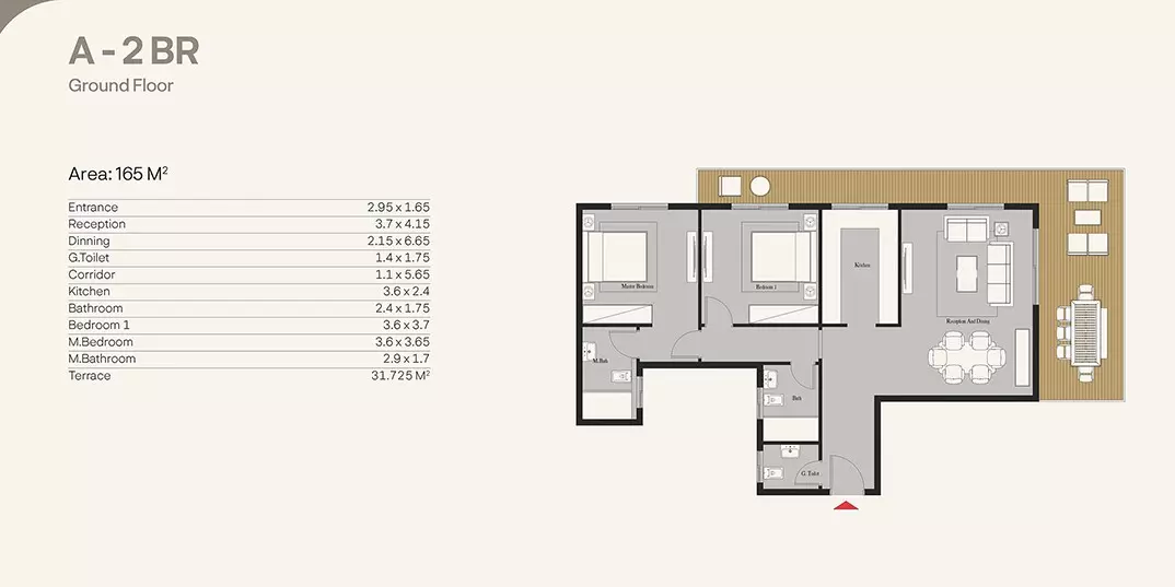 صورة مخطط ارضية الوحدة