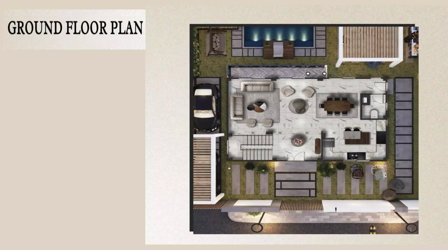 صورة مخطط ارضية الوحدة