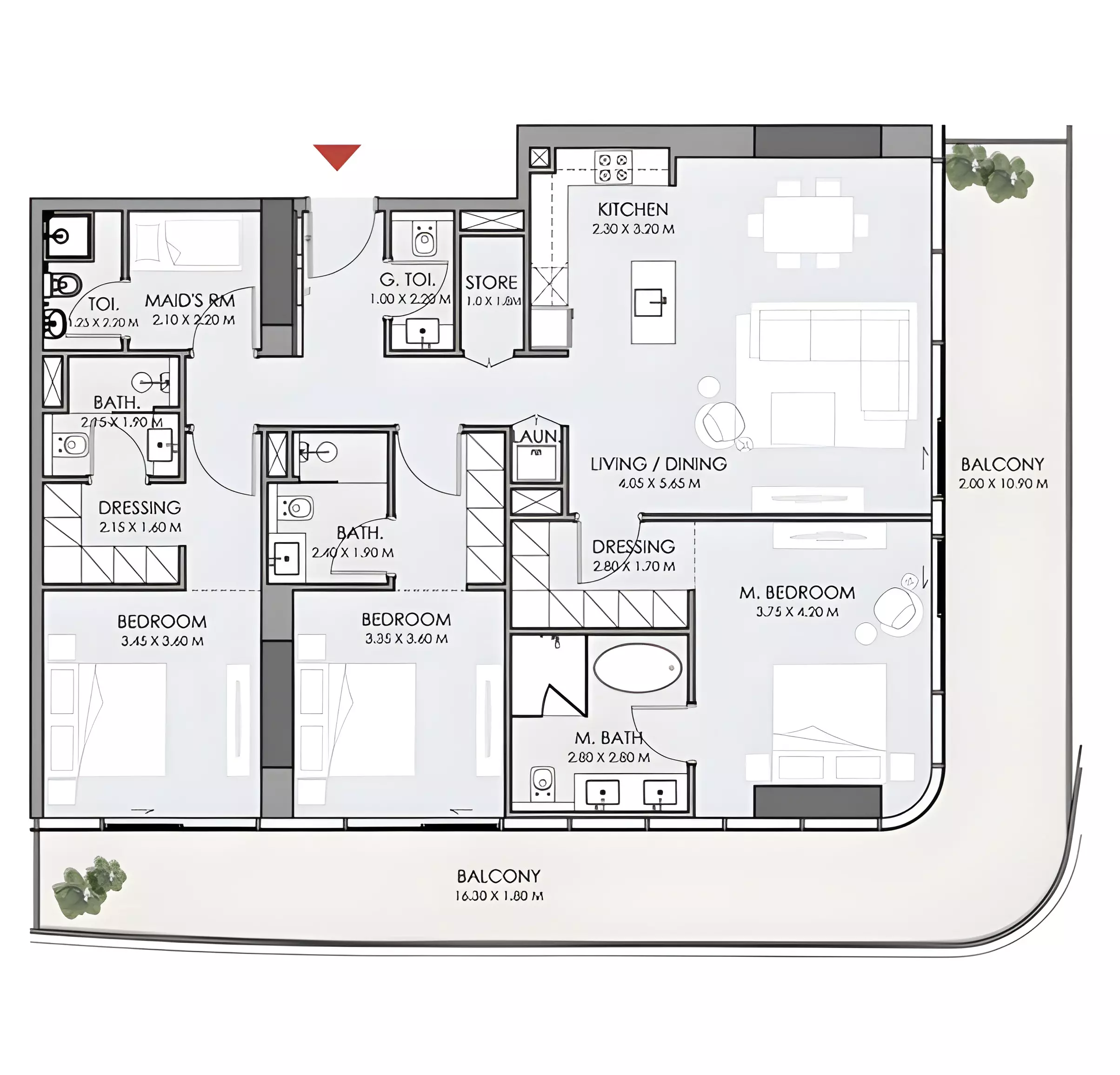 صورة مخطط ارضية الوحدة