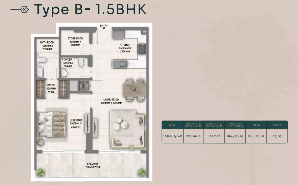 Unit floor plan image