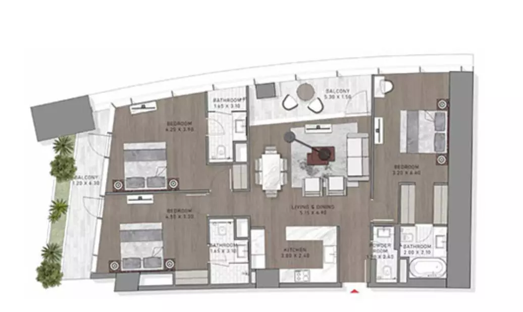 Safa Two Type 5, 3 beds