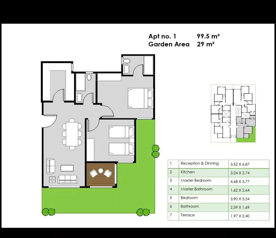 صورة مخطط ارضية الوحدة