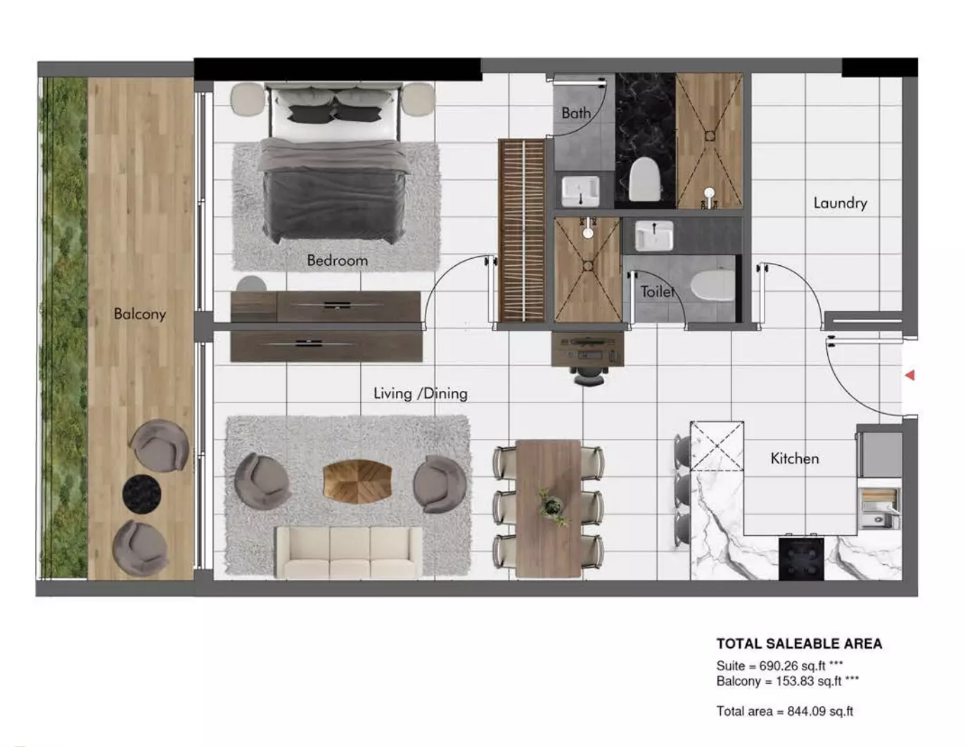 Unit floor plan image