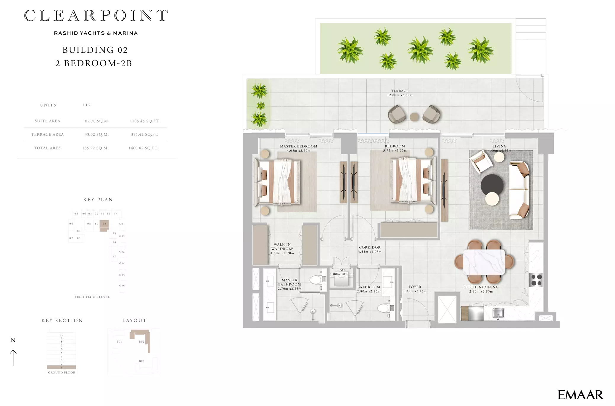 Clearpoint Building 2 _ Type 2B 2BD, 2 beds