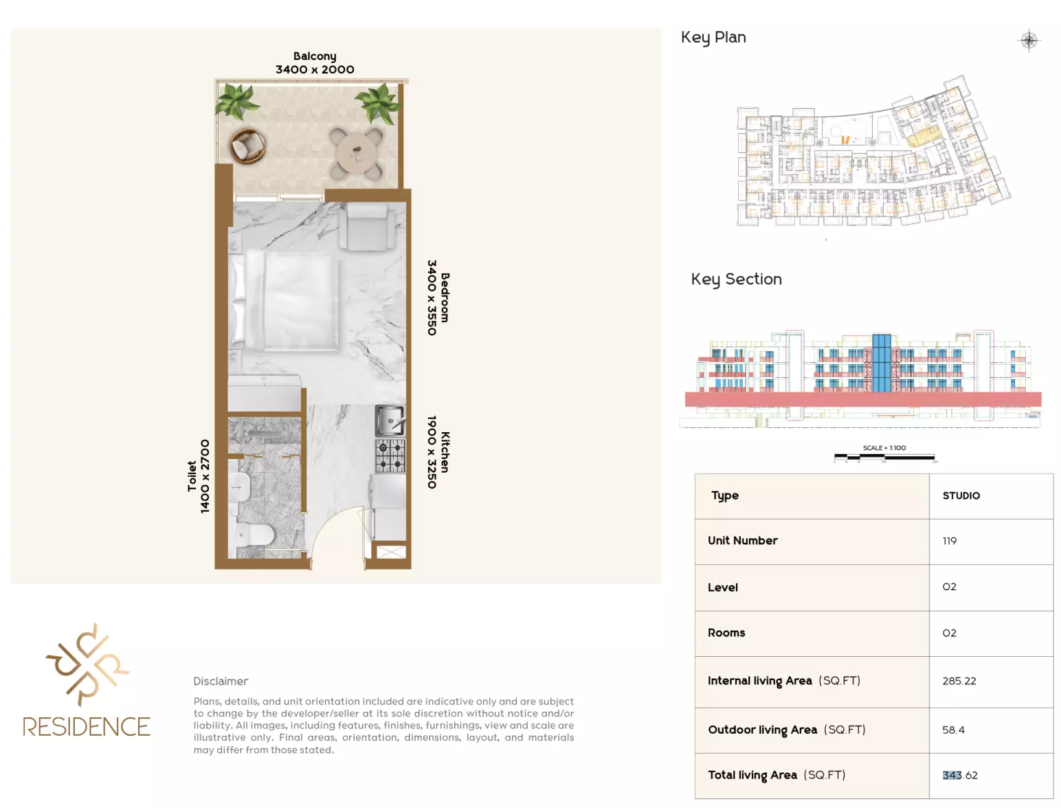 صورة مخطط ارضية الوحدة