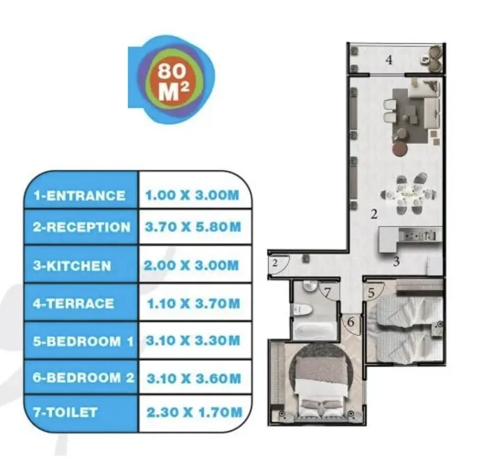 Unit floor plan image
