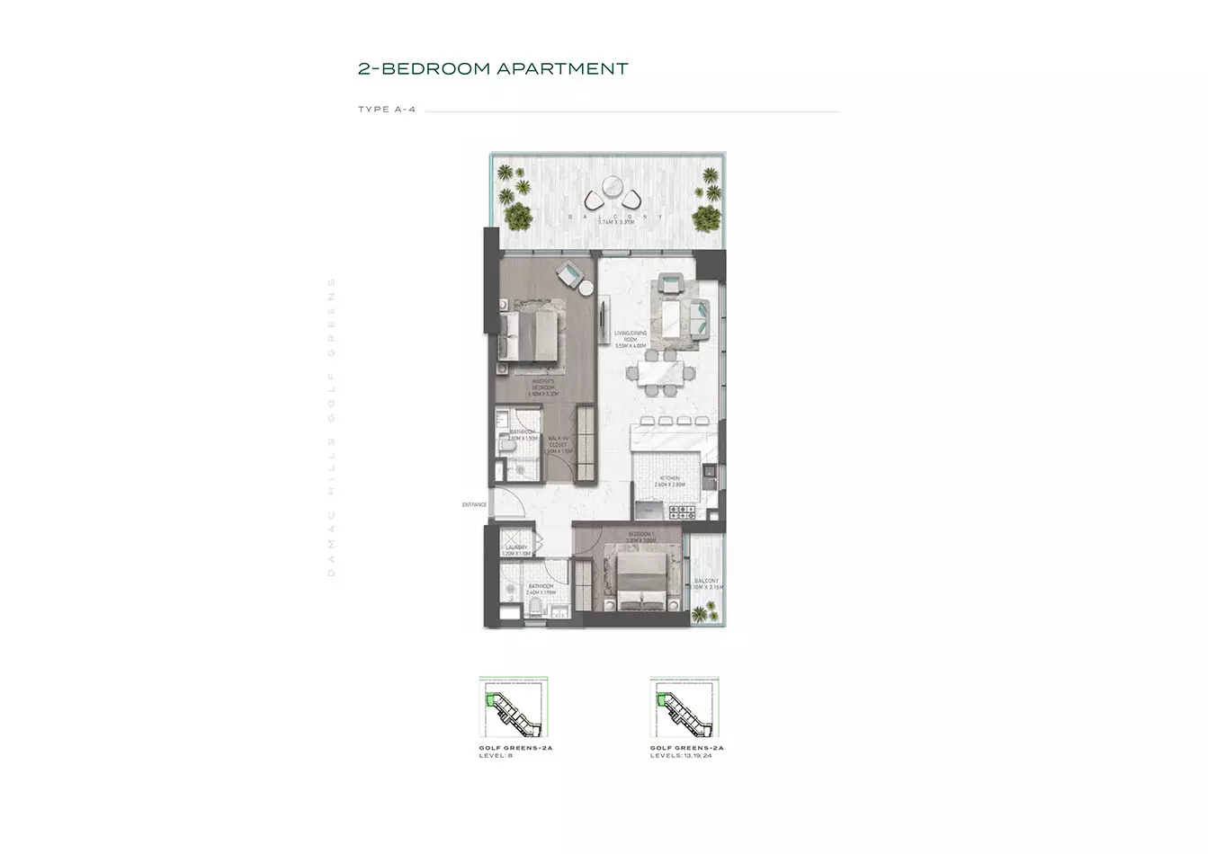 Golf Greens Type 5, 2 beds