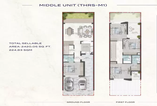 Damac Riverside - Sage — 4BR floor plan