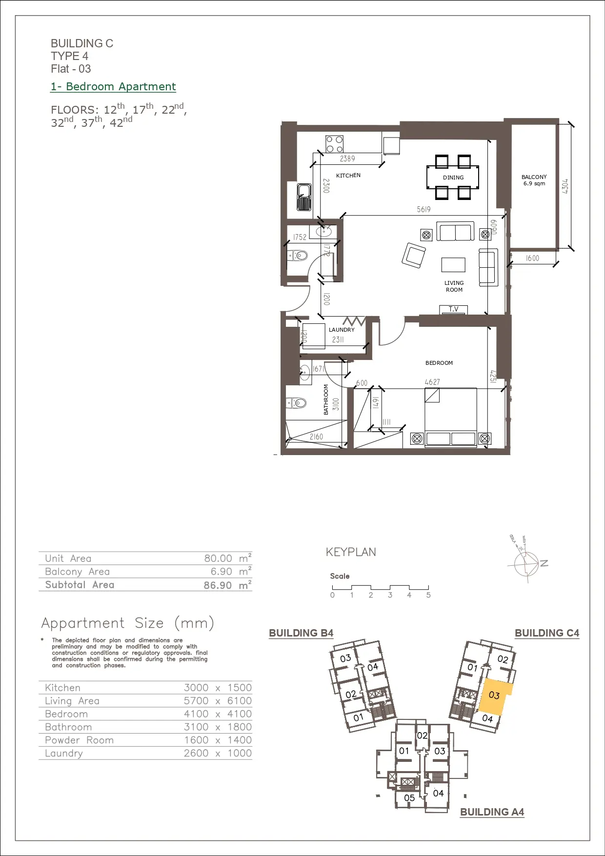 Unit floor plan image