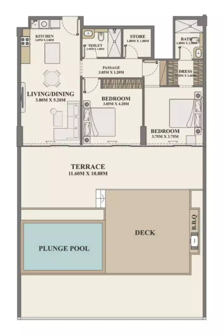 Unit floor plan image