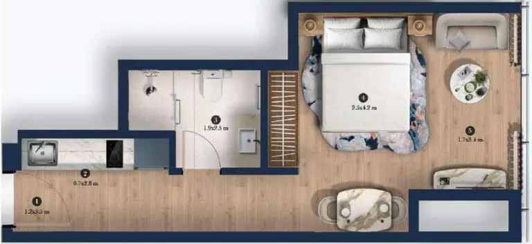 صورة مخطط ارضية الوحدة