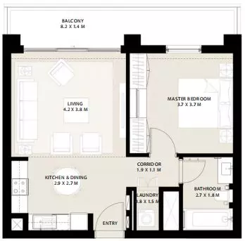 Park Field Type 1.5, 1 bed