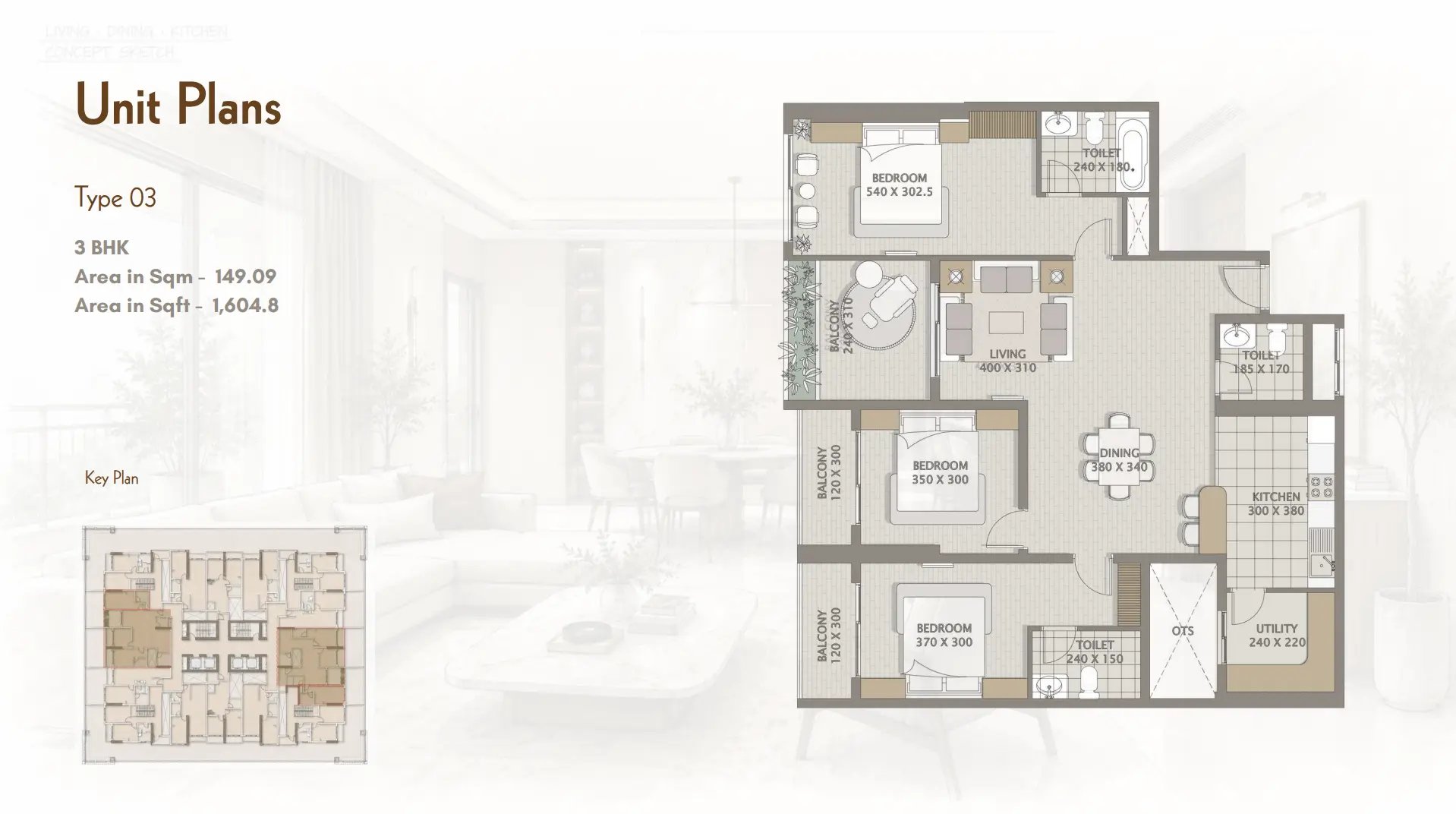 Platinum Heights — 3BR floor plan