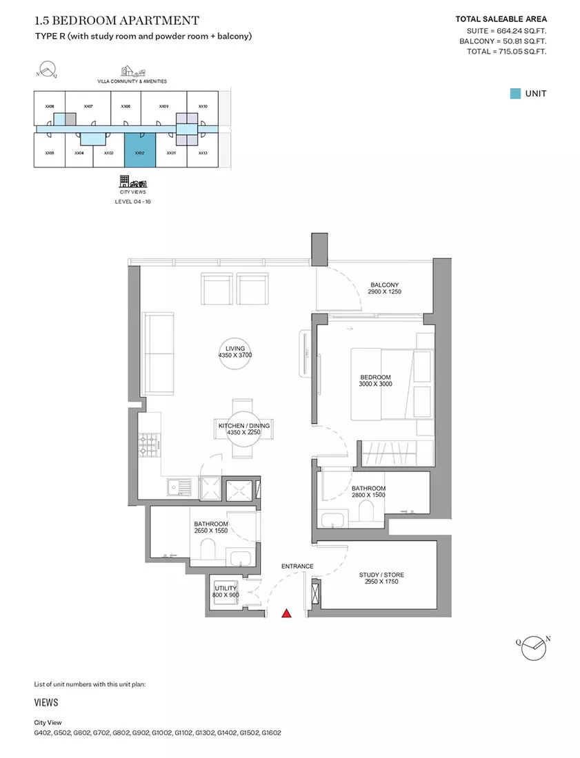 Sobha Orbis Type R-Tower G, 2 beds