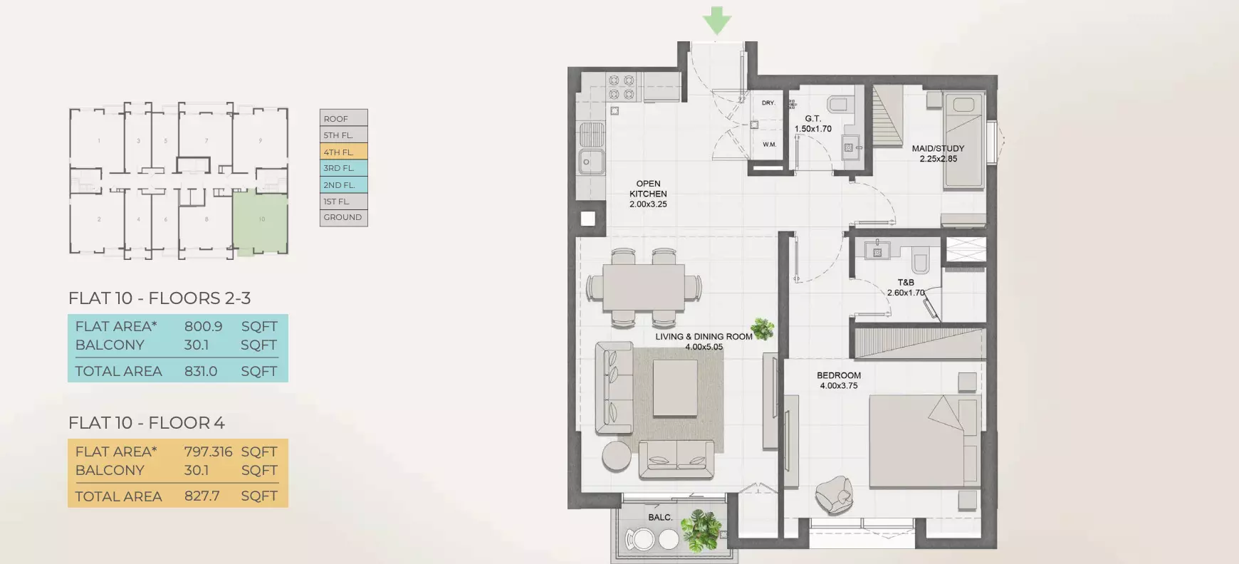 Unit floor plan image