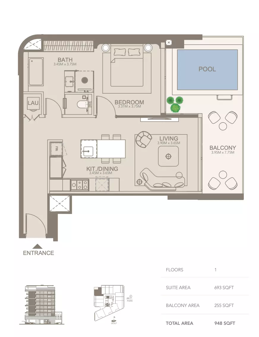 Unit floor plan image