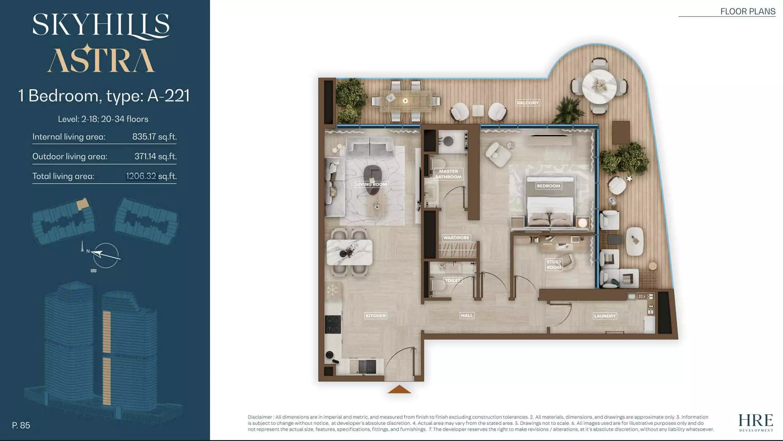 Skyhills Astra Type A-221, 1 bed