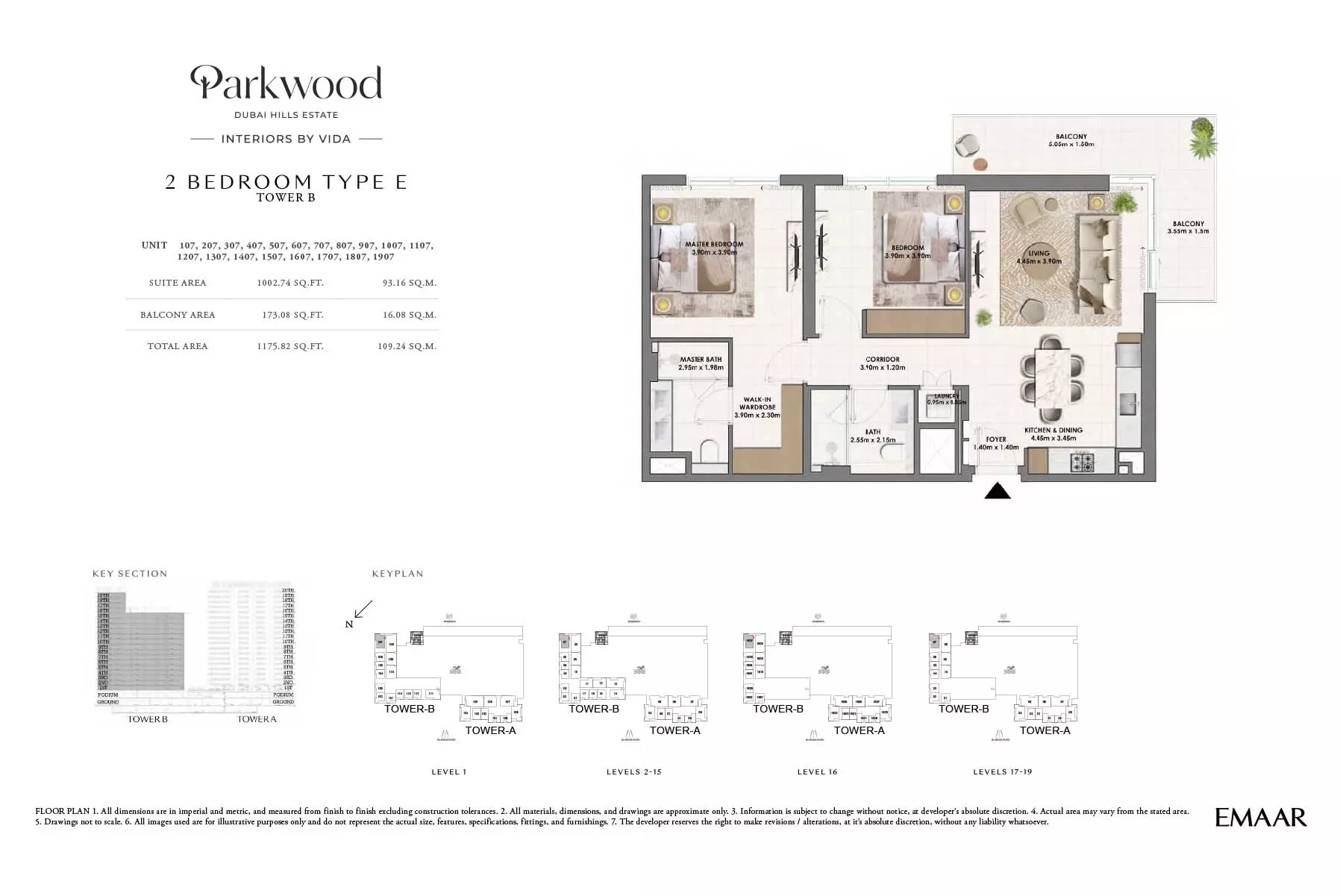 Parkwood Type E-Tower B, 2 beds