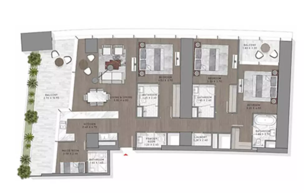 Safa Two Type 7, 3 beds