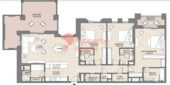 Jadeel at Madinat Jumeirah Living By Meraas Holding B11-Type A3, Level 2, Unit No-203, 3 beds