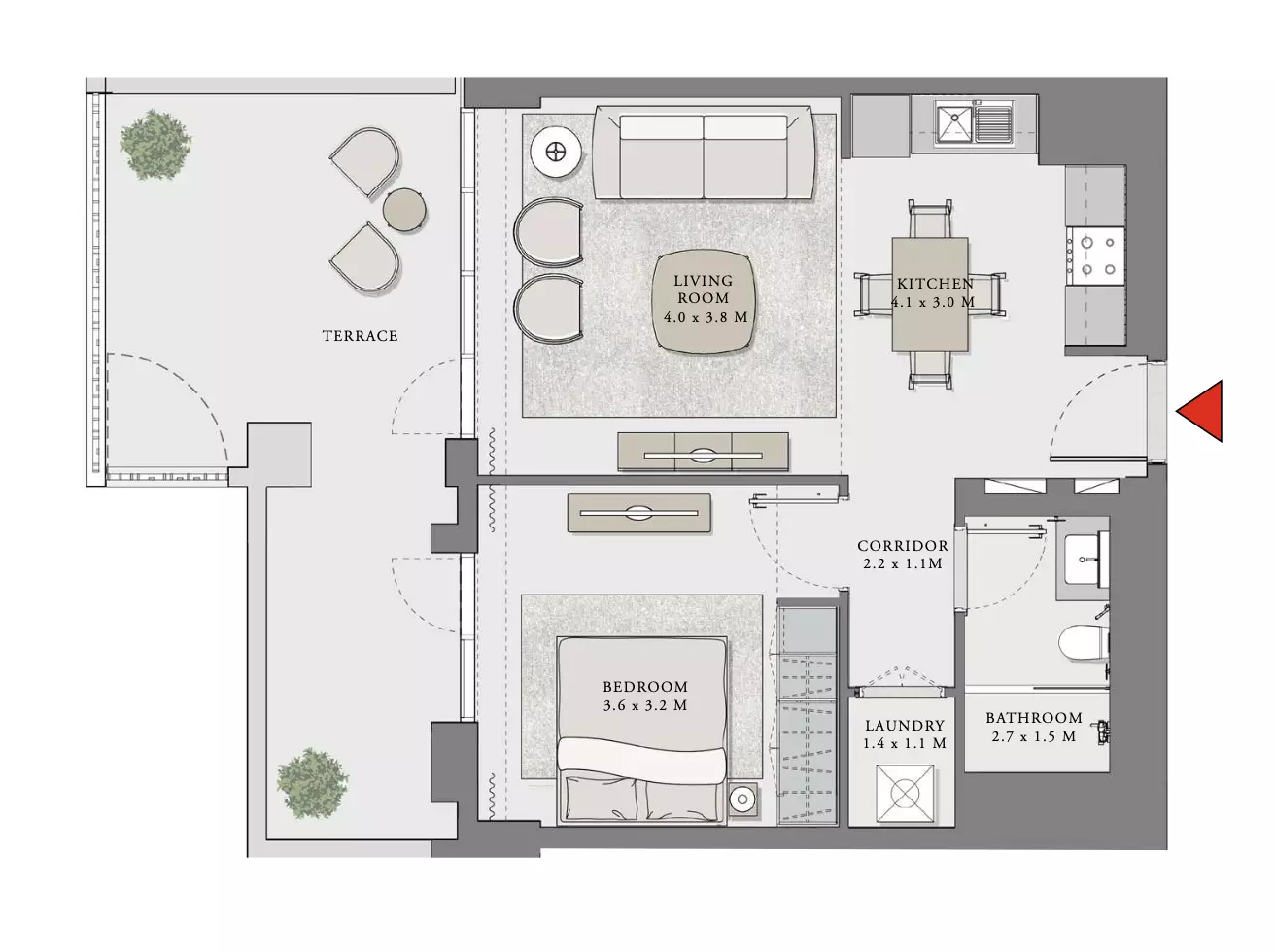 Creek Beach Lotus Unit 105, Level 01 Building 2, 1 bed