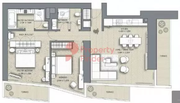 The Address Residences Dubai Opera T2-Unit 10, 2 beds