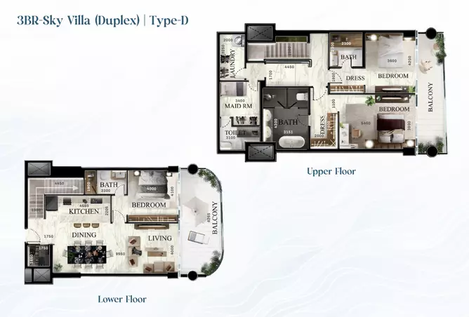 Radiant Elite Tower — 3BR floor plan