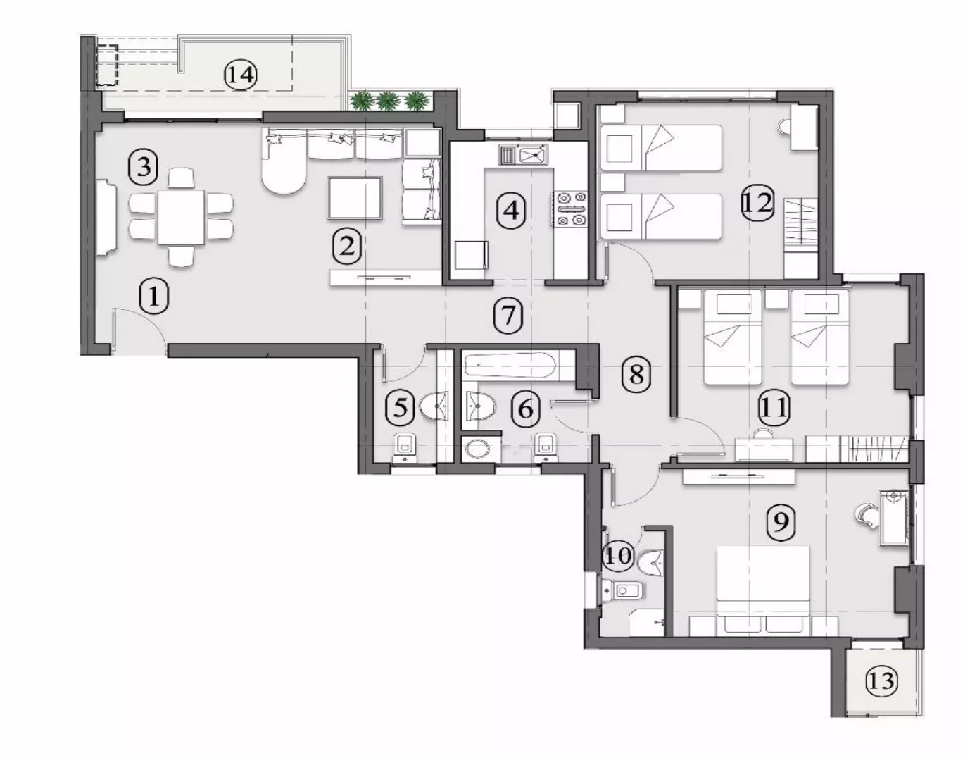 Unit floor plan image
