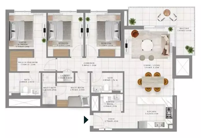 Unit floor plan image