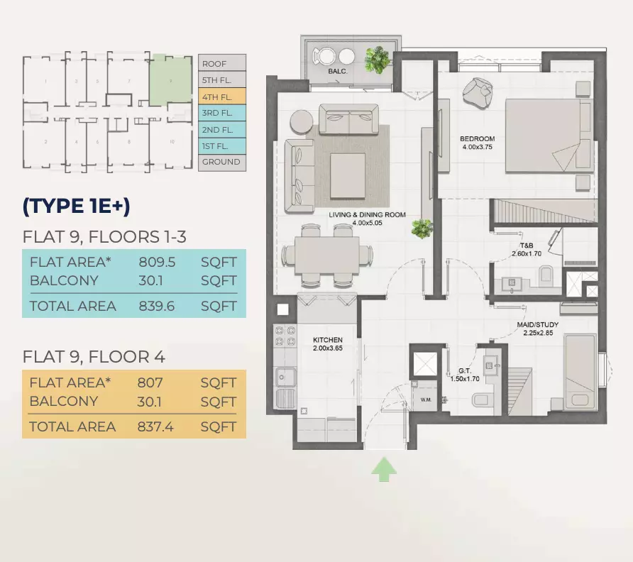 Unit floor plan image