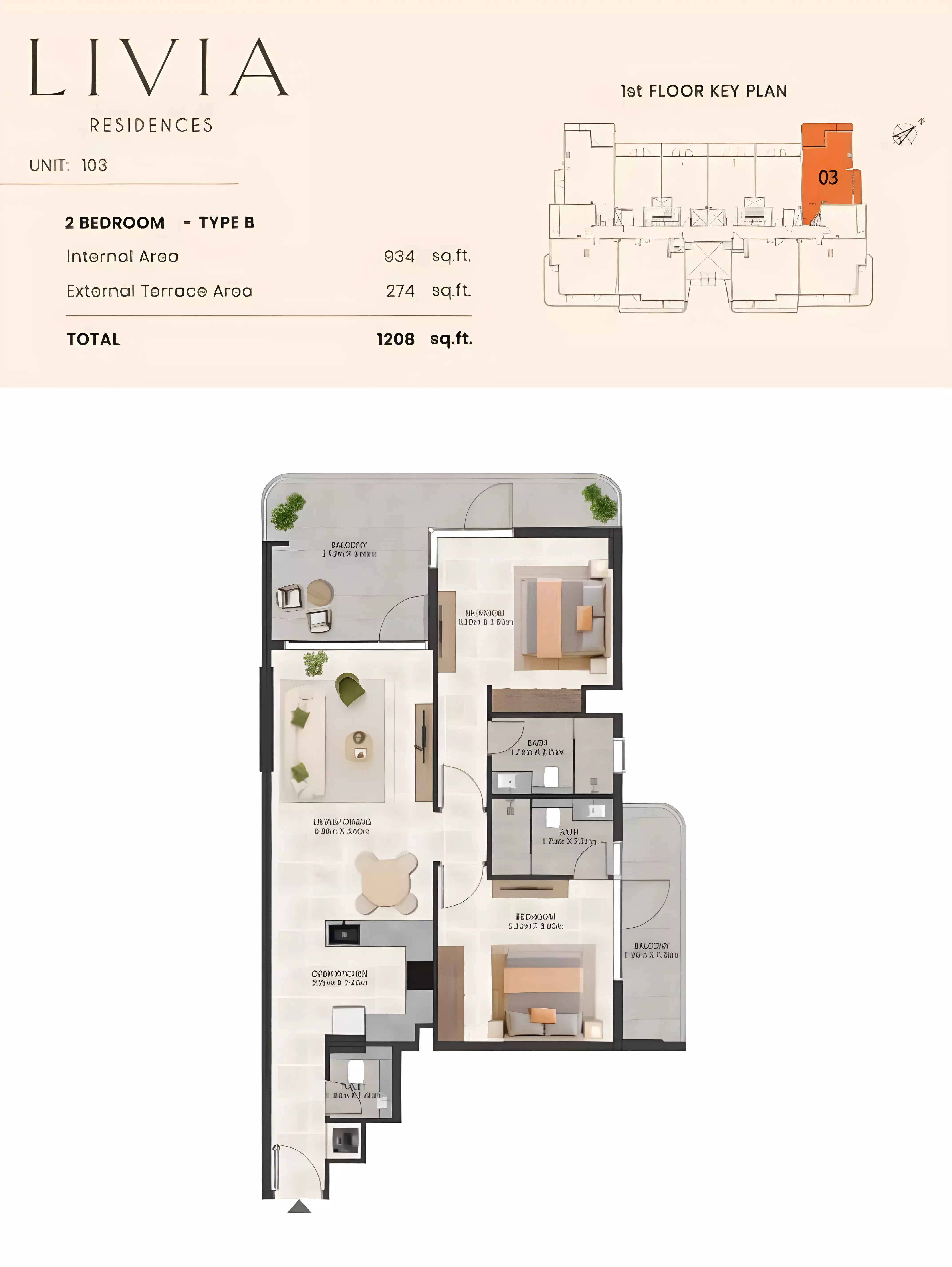 Unit floor plan image