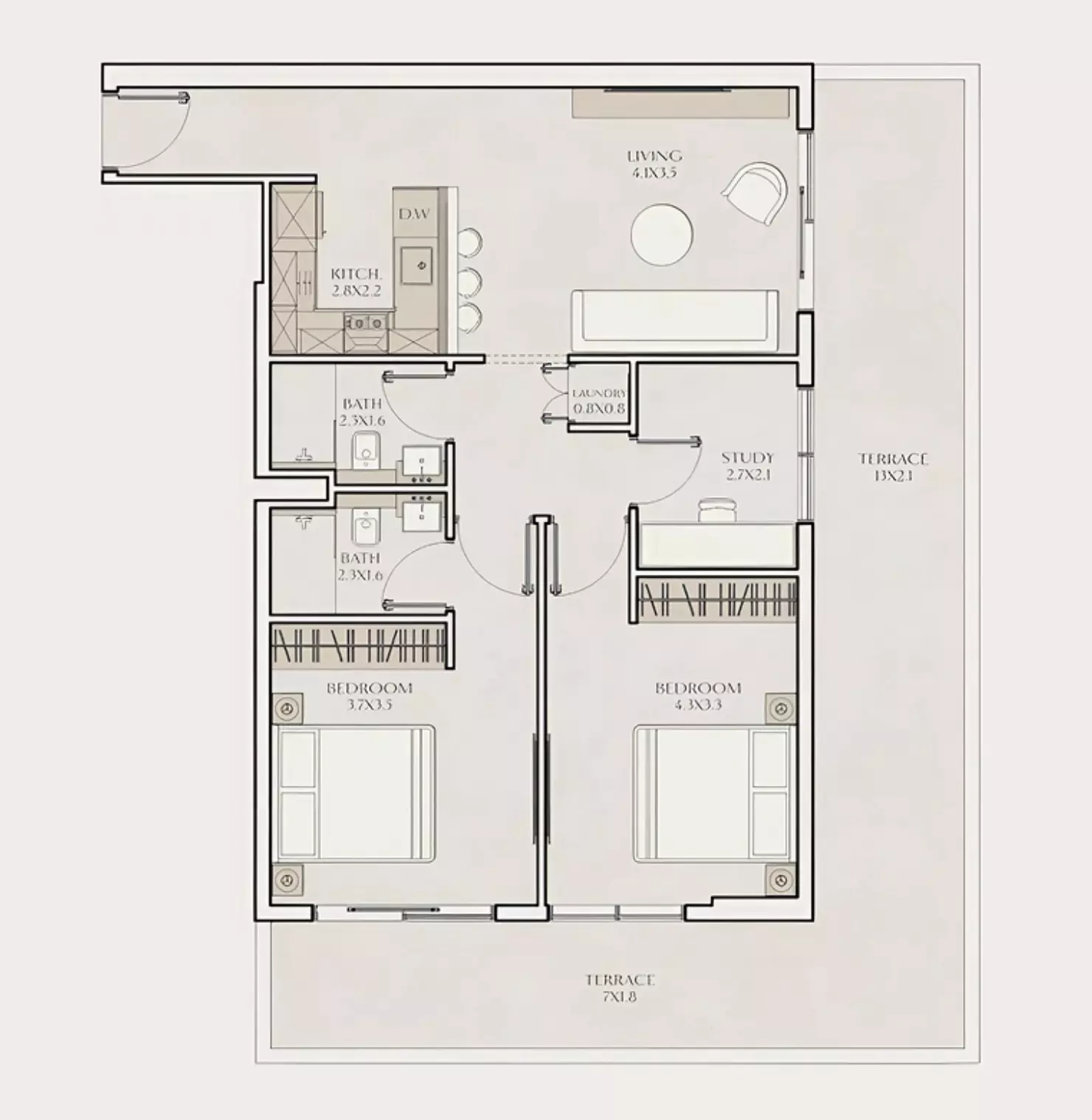 Unit floor plan image