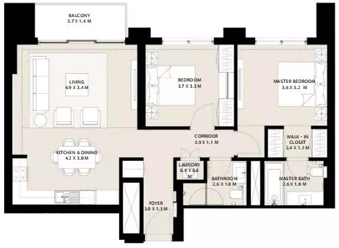 Park Field Type 2.3, 2 beds