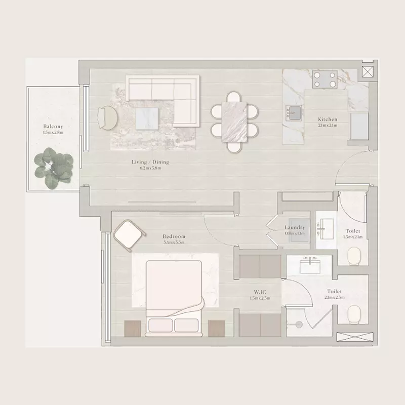Unit floor plan image
