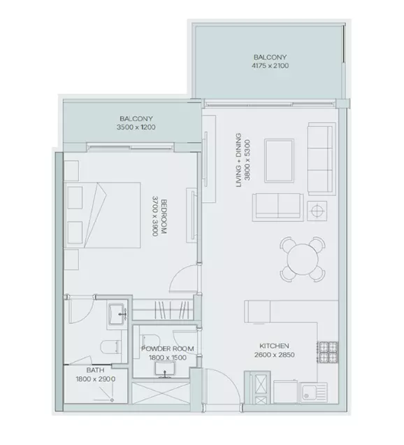 صورة مخطط ارضية الوحدة