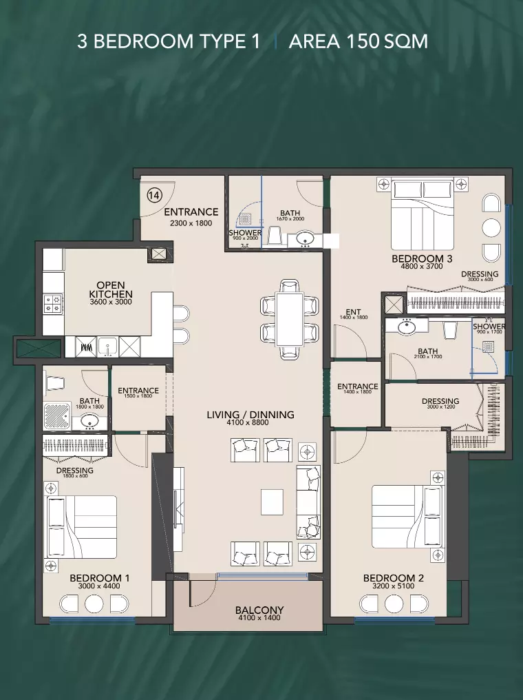Unit floor plan image