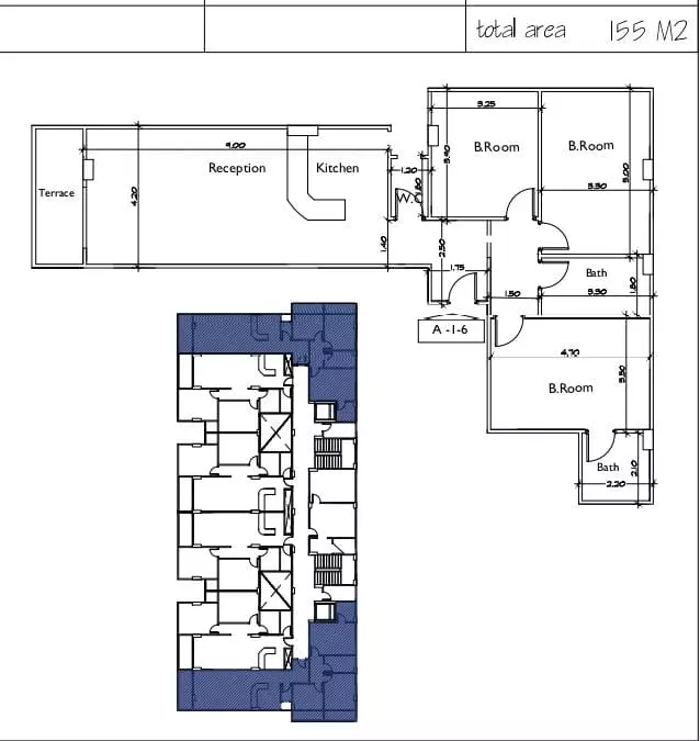 صورة مخطط ارضية الوحدة