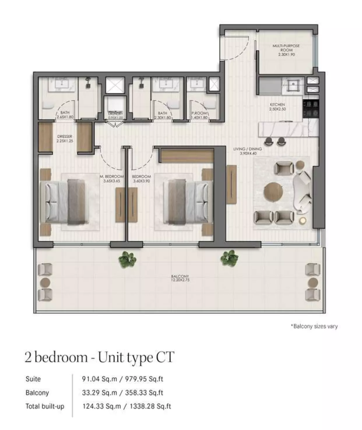 صورة مخطط ارضية الوحدة