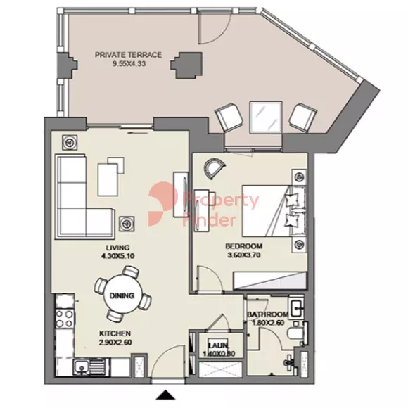 Al Jazi B2-Type A1 Level Ground, 1 bed